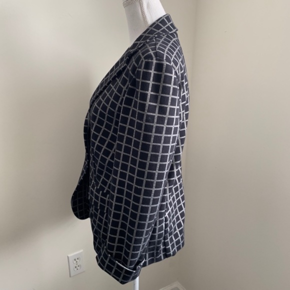 Weekend MaxMara XXL Windowpane Plaid Blazer EUC - Picture 5 of 8